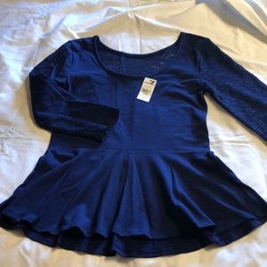 Navy Blue Blouse